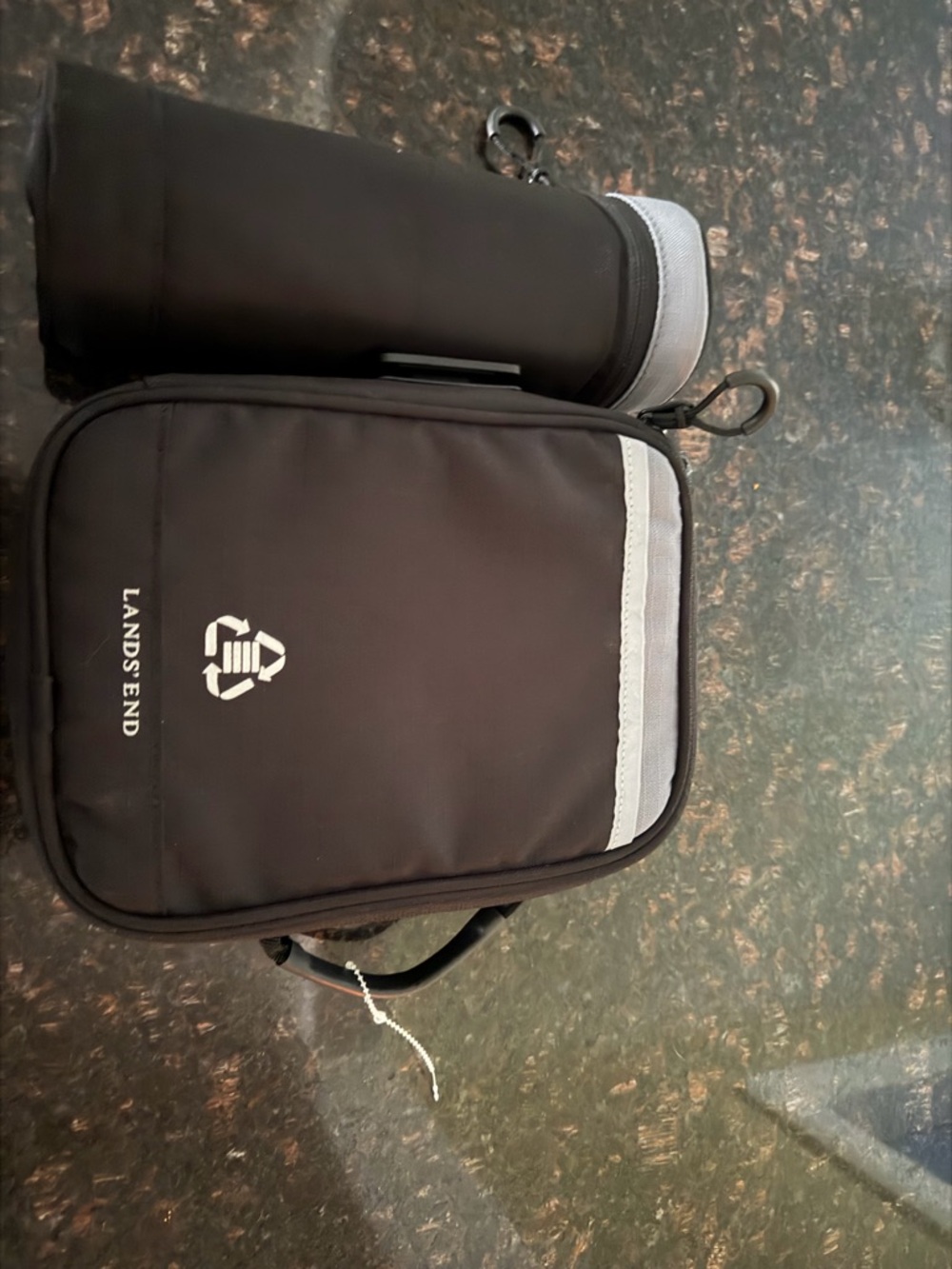 Lands' End Lunch Bag & Bottle Cooler